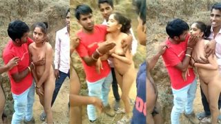 Slim Girl Outdoor Group Caught Sex – Caught Viral